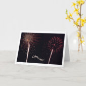 祝って下さい! カード (黄色い花)