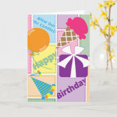 祝って下さい! -バースデー・カード カード (黄色い花)