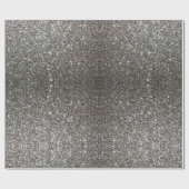 祝とパーティー銀グリッター ラッピングペーパー (フラット)