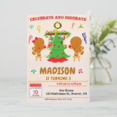 祝と飾の生誕日の招待状 招待状 (スタンド正面)