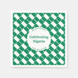 祝のナイジェリア国旗のパーティー紙 スタンダードカクテルナプキン