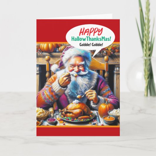 祝のハロウィーン、感謝祭、クリスマス カード (正面)