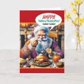 祝のハロウィーン、感謝祭、クリスマス カード (黄色い花)