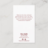 祝のパートナーシップ美容師 名刺 (裏面)