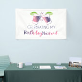 祝のマイ誕生日月間ビニルシンボルや象徴 横断幕 (トレードショー)