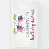 祝のマイ誕生日月間ビニルシンボルや象徴 横断幕 (縦)