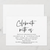 祝のリハ結婚ーサルディナー 招待状 (正面/裏面)