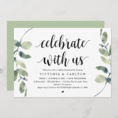 祝のリハ結婚ーサルディナー 招待状 (正面/裏面)