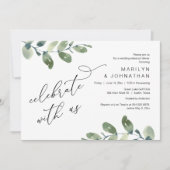 祝のリハ結婚ーサルディナー 招待状 (正面)