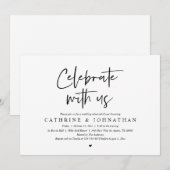 祝のリハ結婚ーサルディナー 招待状 (正面/裏面)