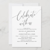 祝のリハ結婚ーサルディナー 招待状 (正面)