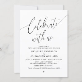 祝のリハ結婚ーサルディナー 招待状