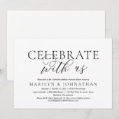 祝のリハ結婚・ディナー・パーティー 招待状 (正面/裏面)