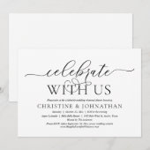 祝のリハ結婚・ディナー・パーティー 招待状 (正面/裏面)