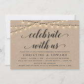 祝のリ結婚ハーサル、クラフト 招待状 (正面)