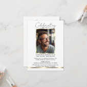 祝の人生金ゴールドありがとう+ POSAL カード (正面/裏面インサイチュ)