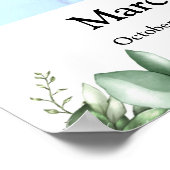 祝の人生16x20緑の葉葬儀 ポスター (角)