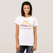 祝の伝統月,ナショナルhisp tシャツ (正面フル)