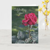 祝の内部美しい誕生日カード カード (黄色い花)