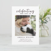 祝の写真供養の生涯 招待状 (スタンド正面)