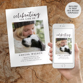 祝の写真供養の生涯 招待状