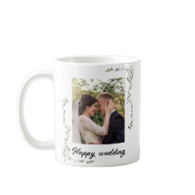 祝の写真結婚マグに対するパーソナライズされた愛
