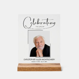 祝の写真葬式の生涯 アクリルサイン