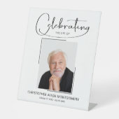 祝の写真葬式の生涯 台座サイン (正面)