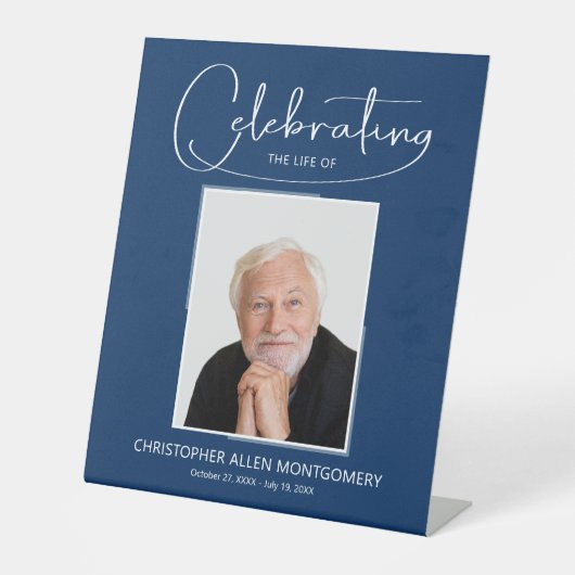 祝の写真葬式の生涯 台座サイン (正面)