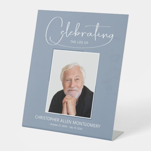 祝の写真葬式の生涯 台座サイン (正面)