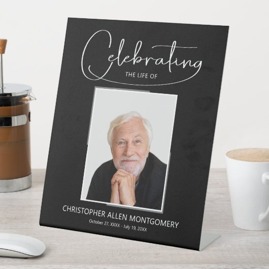 祝の写真葬式の生涯 台座サイン (インサイチュ)