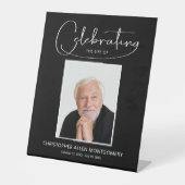 祝の写真葬式の生涯 台座サイン (正面)