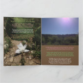 祝の天国への誕生 カード (内部)