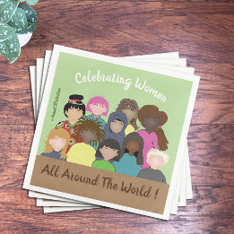 祝の女性， 3月8日，紙ナプキン