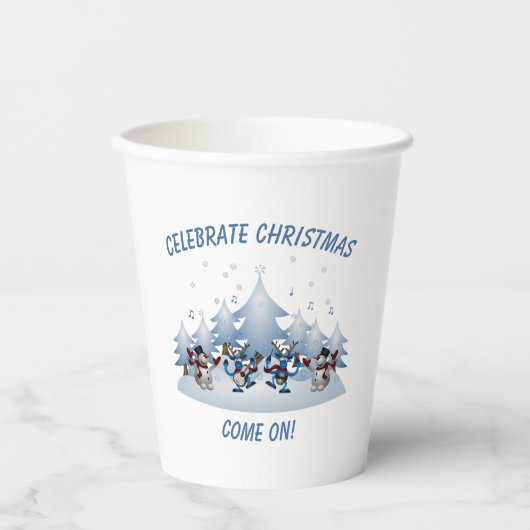 祝の来クリスマス 紙コップ (正面)