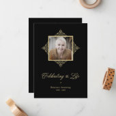 祝の生き写お洒落真の葬儀 ノートカード (正面/裏面インサイチュ)