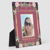 祝の生活フローラ葬儀ポスター フォトプラーク (側面)