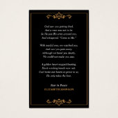 祝の生涯の記念写真カード (裏面)