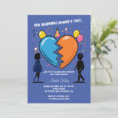 祝の自由と新しいスタート – 離婚 招待状 (スタンド正面)