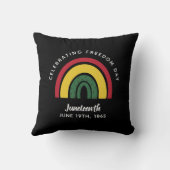 祝の自由の日1865年6月レインボー クッション (裏面)