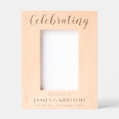 祝の記念撮影の生涯 レーザー彫刻フレーム (正面)