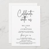 祝の駆け落ちディナ結婚・インヴィータ 招待状 (正面/裏面)