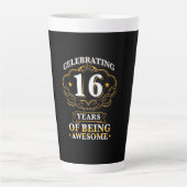 祝の16年素晴らし カフェラテマグ (正面)