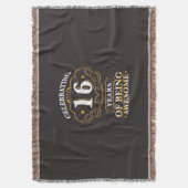 祝の16年素晴らし スローブランケット (正面縦)
