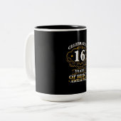 祝の16年素晴らし ツートーンマグカップ (正面左)