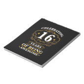 祝の16年素晴らし ノートパッド (回転)