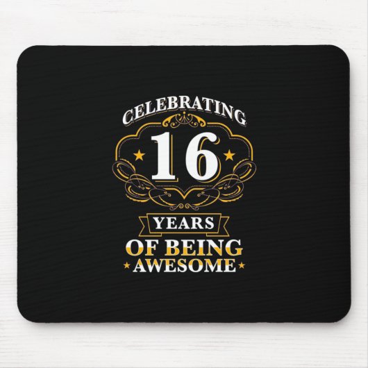 祝の16年素晴らし マウスパッド (正面)