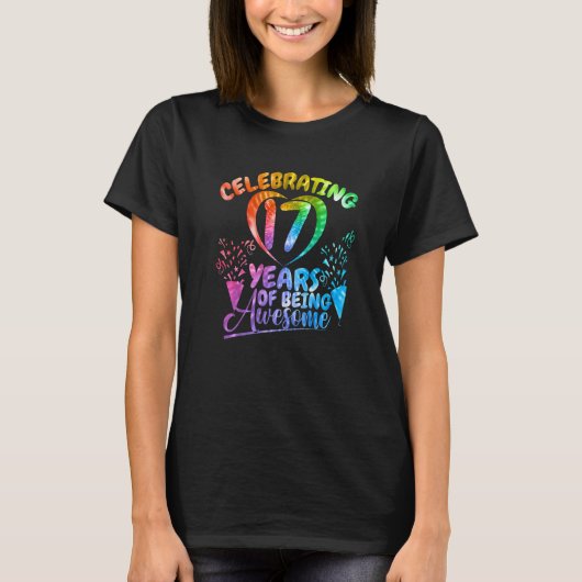 祝の17年間の誕生日素晴らしCos Tシャツ (正面)