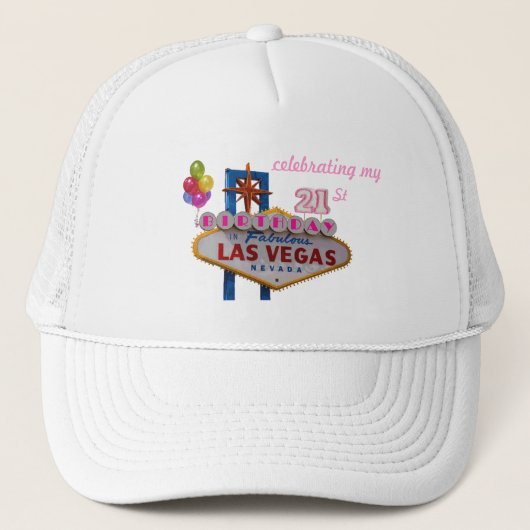 祝の21歳の誕生日 キャップ (正面)