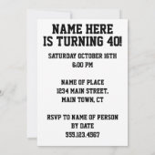 祝の29誕生日11回目招待状 招待状 (裏面)